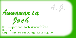 annamaria joch business card